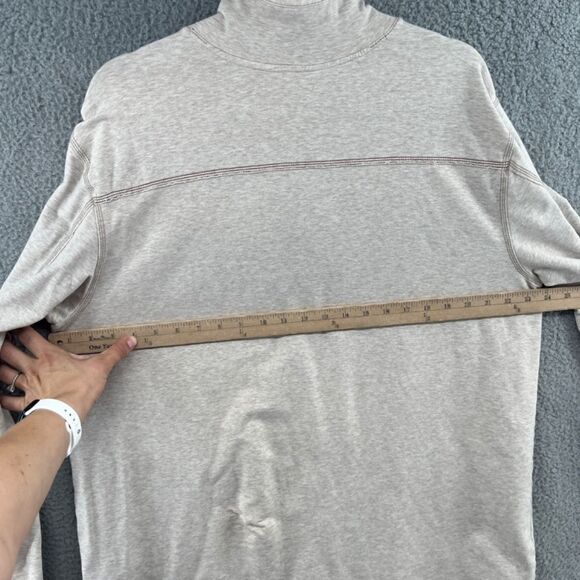 Jeremiah Taylor Quarter Button Pullover Beige Mock-Neck Sweater XL - Picture 7 of 14